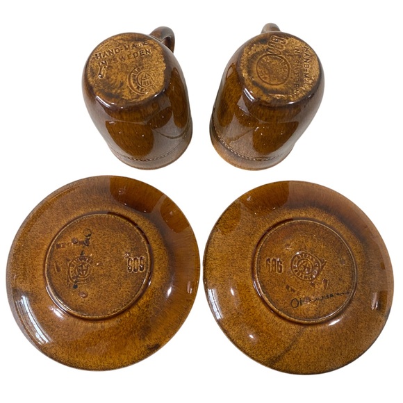 Vintage 1960s Höganäs Ceramics | Old Höganäs | String of pearls cups / saucer - Picture 9 of 11